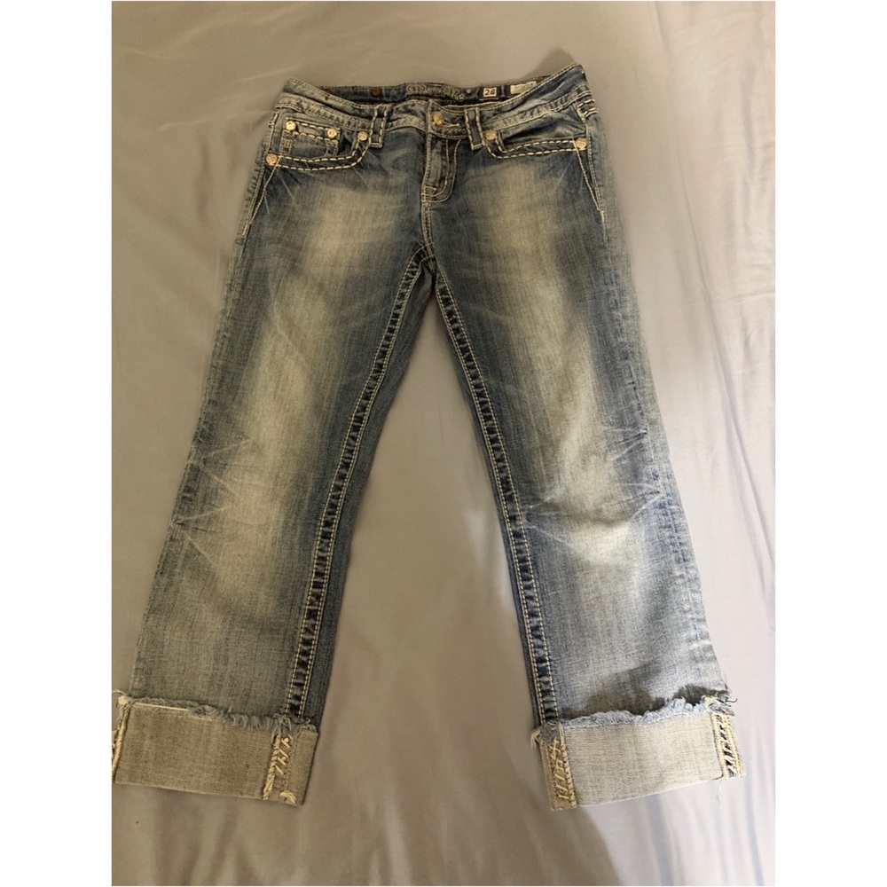 Miss me easy fit cropped jeans